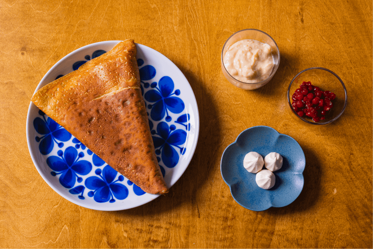 シナモンロール風クレープ